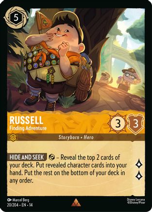 Image of Russell - Finding Adventure (20/204) - Hyperia City Cold Foil