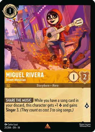 Image of Miguel Rivera - Street Musician (21/204) - Hyperia City