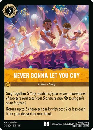 Image of Never Gonna Let You Cry (30/204) - Hyperia City Cold Foil