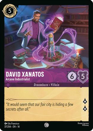Image of David Xanatos - Arcane Industrialist (37/204) - Hyperia City Cold Foil