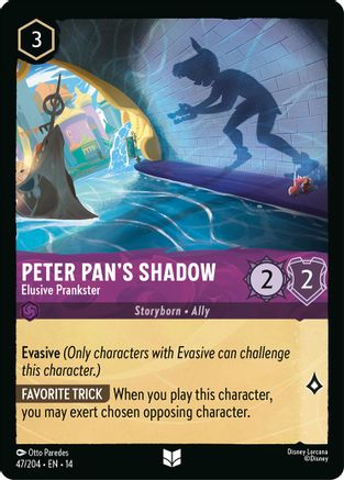 Image of Peter Pan's Shadow - Elusive Prankster (47/204) - Hyperia City Cold Foil