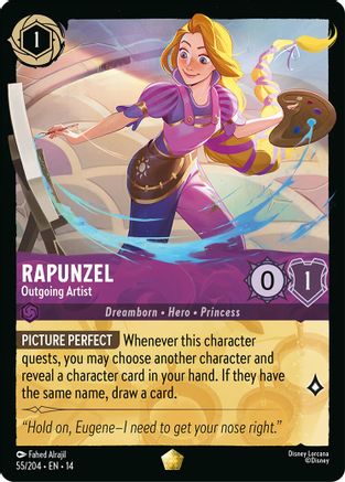 Image of Rapunzel - Outgoing Artist (55/204) - Hyperia City Cold Foil