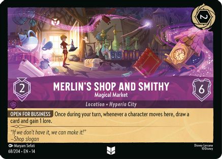 Image of Merlin's Shop and Smithy - Magical Market (68/204) - Hyperia City Cold Foil