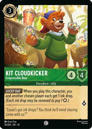 Image of Kit Cloudkicker - Irrepressible Bear (74/204) - Hyperia City