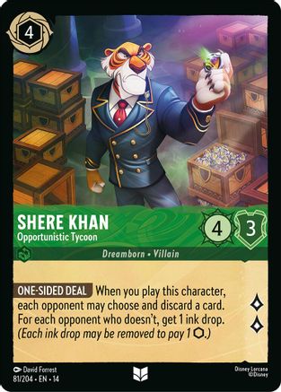 Image of Shere Khan - Opportunistic Tycoon (81/204) - Hyperia City