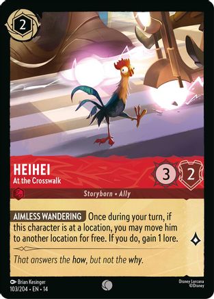 Image of Heihei - At the Crosswalk (103/204) - Hyperia City Cold Foil