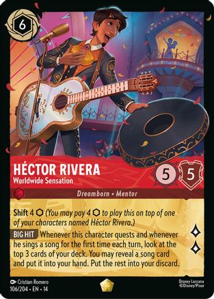 Image of Hector Rivera - Worldwide Sensation (106/204) - Hyperia City Cold Foil