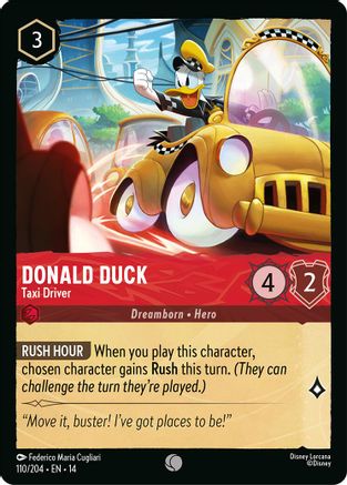 Image of Donald Duck - Taxi Driver (110/204) - Hyperia City