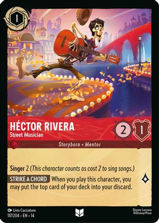 Image of Hector Rivera - Street Musician (117/204) - Hyperia City Cold Foil