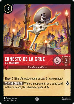 Image of Ernesto de la Cruz - Idol of Millions (118/204) - Hyperia City