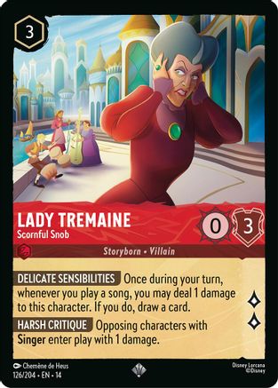 Image of Lady Tremaine - Scornful Snob (126/204) - Hyperia City Cold Foil