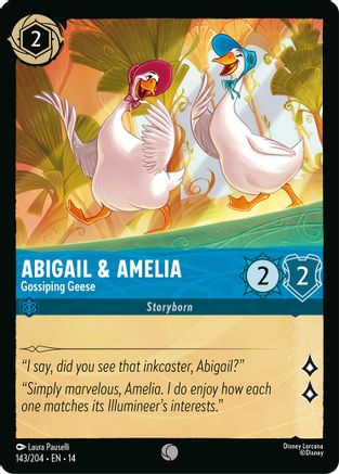 Image of Abigail & Amelia - Gossiping Geese (143/204) - Hyperia City Cold Foil
