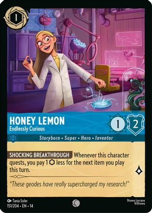 Image of Honey Lemon - Endlessly Curious (151/204) - Hyperia City Cold Foil