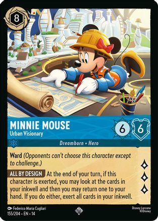 Image of Minnie Mouse - Urban Visionary (155/204) - Hyperia City Cold Foil