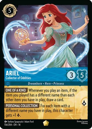 Image of Ariel - Collector of Oddities (156/204) - Hyperia City Cold Foil