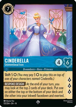 Image of Cinderella - Unintentional Icon (157/204) - Hyperia City Cold Foil