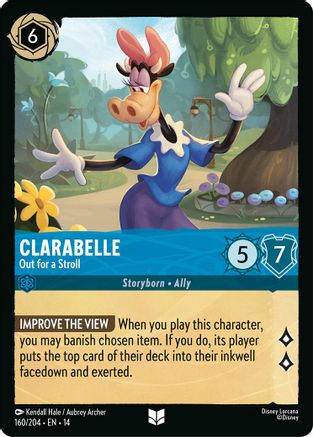 Image of Clarabelle - Out for a Stroll (160/204) - Hyperia City Cold Foil