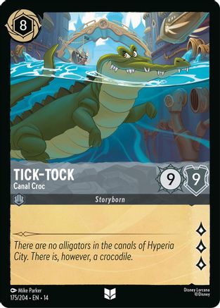 Image of Tick-Tock - Canal Croc (175/204) - Hyperia City Cold Foil