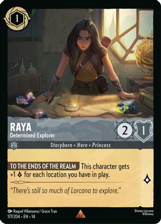 Image of Raya - Determined Explorer (177/204) - Hyperia City Cold Foil