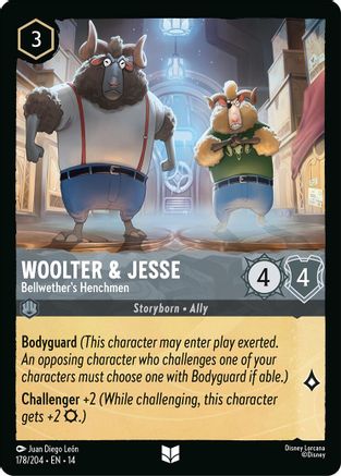 Image of Woolter & Jesse - Bellwether's Henchmen (178/204) - Hyperia City Cold Foil