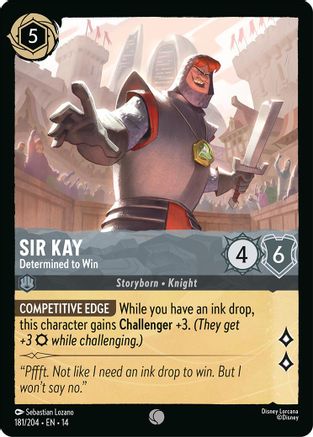 Image of Sir Kay - Determined to Win (181/204) - Hyperia City Cold Foil