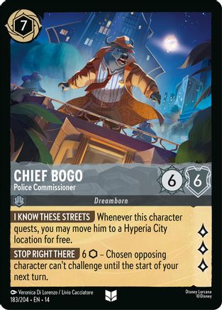 Image of Chief Bogo - Police Commissioner (183/204) - Hyperia City Cold Foil
