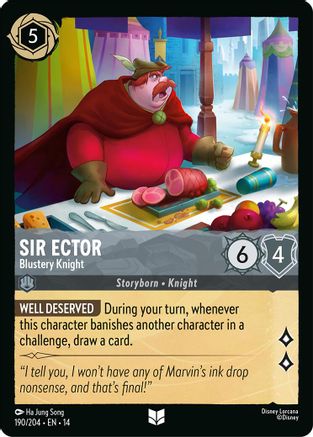 Image of Sir Ector - Blustery Knight (190/204) - Hyperia City Cold Foil