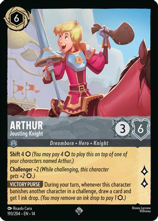 Image of Arthur - Jousting Knight (193/204) - Hyperia City Cold Foil