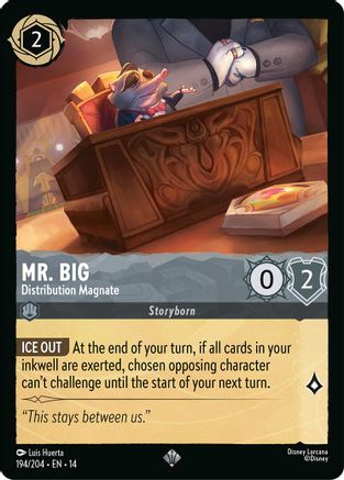 Image of Mr. Big - Distribution Magnate (194/204) - Hyperia City Cold Foil