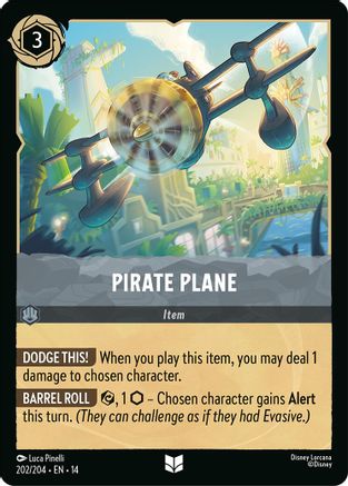 Image of Pirate Plane (202/204) - Hyperia City Cold Foil
