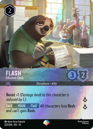 Image of Flash - Efficient Clerk (Epic) (222/204) - Hyperia City Holofoil
