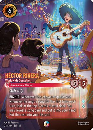 Image of Hector Rivera - Worldwide Sensation (Enchanted) (232/204) - Hyperia City Holofoil