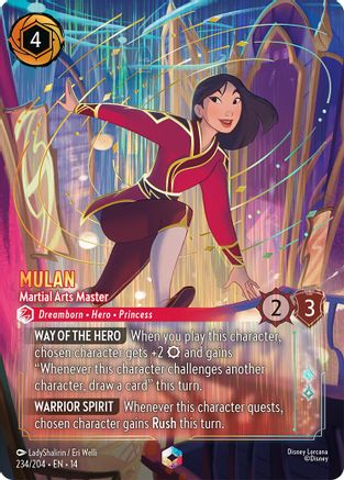 Image of Mulan - Martial Arts Master (Enchanted) (234/204) - Hyperia City Holofoil