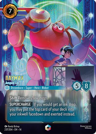 Image of Baymax - Amped Up (Enchanted) (237/204) - Hyperia City Holofoil