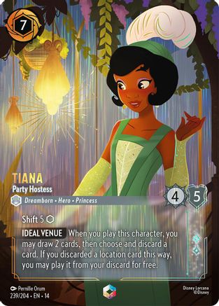 Image of Tiana - Party Hostess (Enchanted) (239/204) - Hyperia City Holofoil