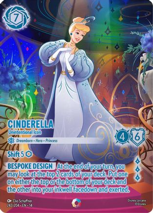 Image of Cinderella - Unintentional Icon (Iconic) (242/204) - Hyperia City Holofoil
