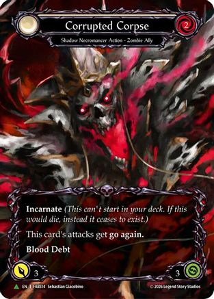 Image of Corrupted Corpse (Marvel) (FAB514) (D) (FAB514) - Flesh and Blood: Promo Cards Cold Foil