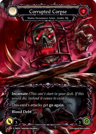 Image of Corrupted Corpse (Marvel) (FAB514) (E) (FAB514) - Flesh and Blood: Promo Cards Cold Foil