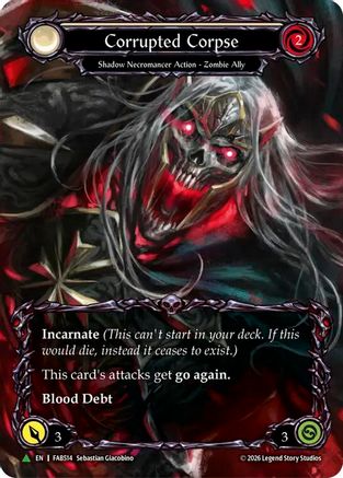 Image of Corrupted Corpse (Marvel) (FAB514) (J) (FAB514) - Flesh and Blood: Promo Cards Cold Foil