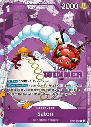 Image of Satori (Winner Pack 2026 Vol. 4) (OP15-066) - One Piece Promotion Cards Foil