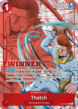 Image of Thatch (Winner Pack 2026 Vol. 4) (ST15-004) - One Piece Promotion Cards Foil