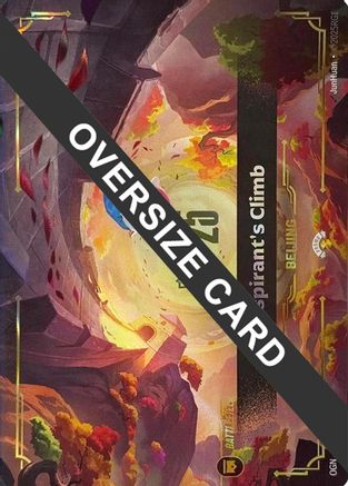 Image of Aspirant's Climb (Oversized) (276a/298) - Riftbound Worlds Bundle 2025 Foil