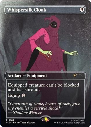 Image of Whispersilk Cloak (7182) (SLD-7182) - Secret Lair Drop Series Foil