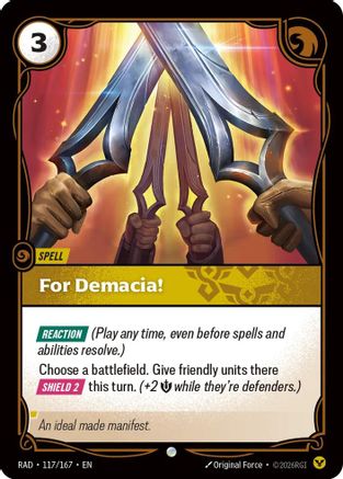 Image of For Demacia! (117/167) - Radiance Foil