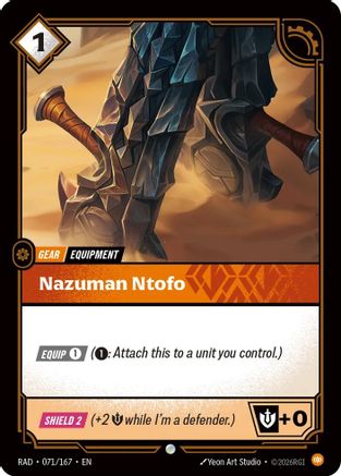 Image of Nazuman Ntofo (071/167) - Radiance Foil