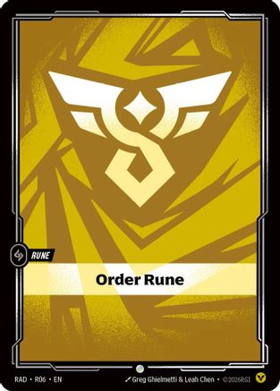 Image of Order Rune (R06) - Radiance Foil