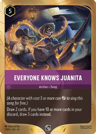 Image of Everyone Knows Juanita (1) - Disney Lorcana Promo Cards Holofoil