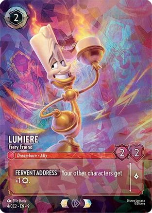 Image of Lumiere - Fiery Friend (4) - Disney Lorcana Promo Cards Holofoil