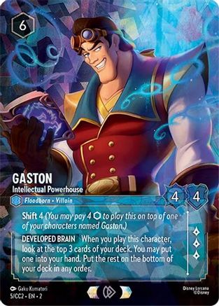 Image of Gaston - Intellectual Powerhouse (5) - Disney Lorcana Promo Cards Holofoil
