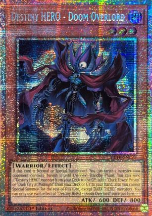Image of Destiny HERO - Doom Overlord (Starlight Rare) (BETB-EN022) - Beyond the Brave 1st Edition